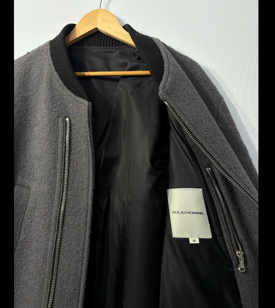 정품 솔리드옴므 우영미 남성 코트 100 상품이미지5