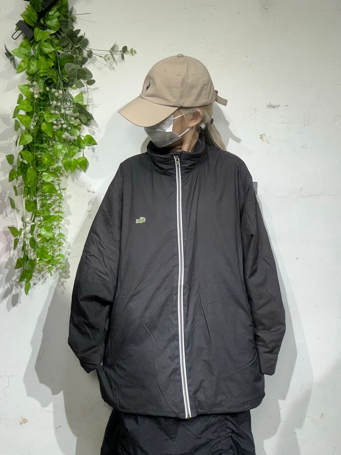 라코스테 블랙 바람막이 트랙 자켓 상품이미지2