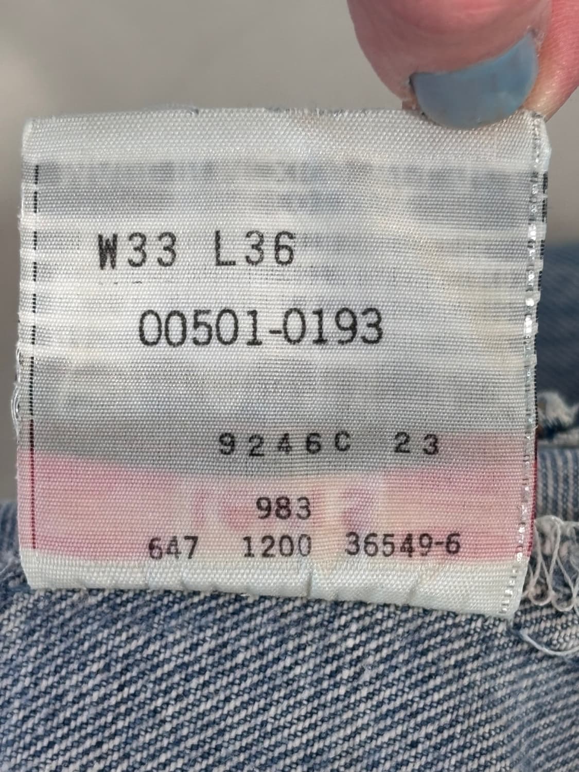 Vintage Levis 501 Denim Pants 상품이미지9