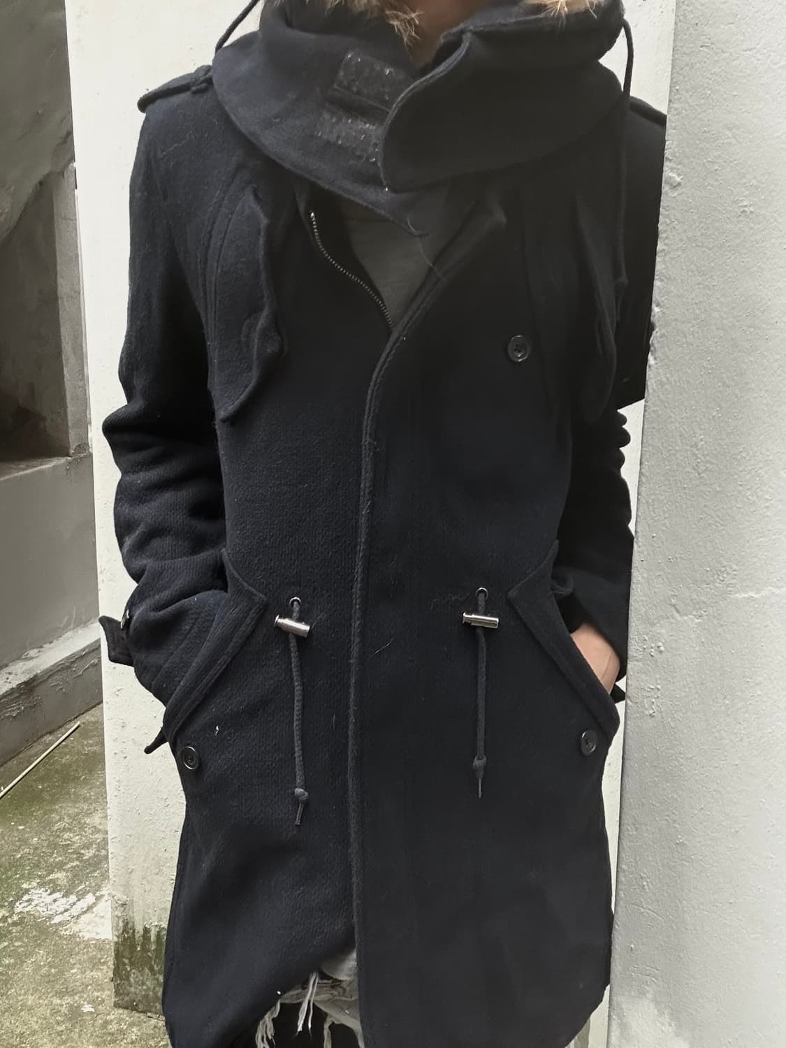 2000s 토네이도마트 v-kei 퍼 코트 자켓 상품이미지2