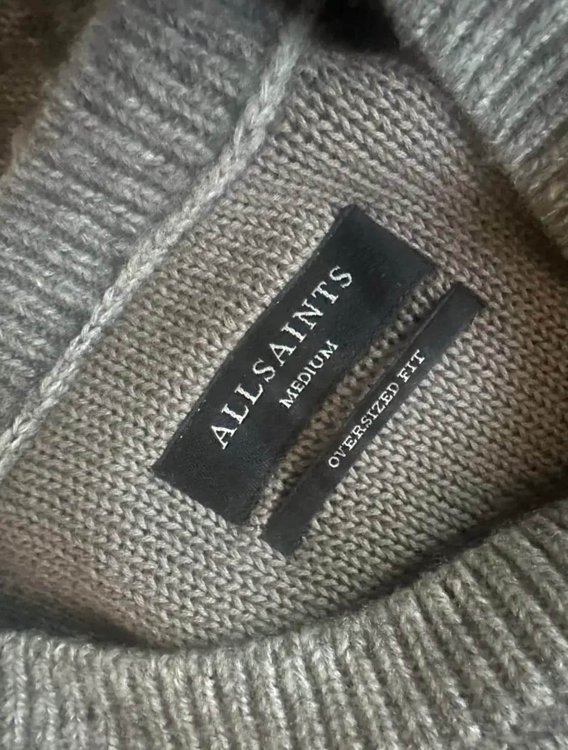 AllSaints 올세인츠 회색 레오파드 니트 M사이즈 급처 상품이미지3