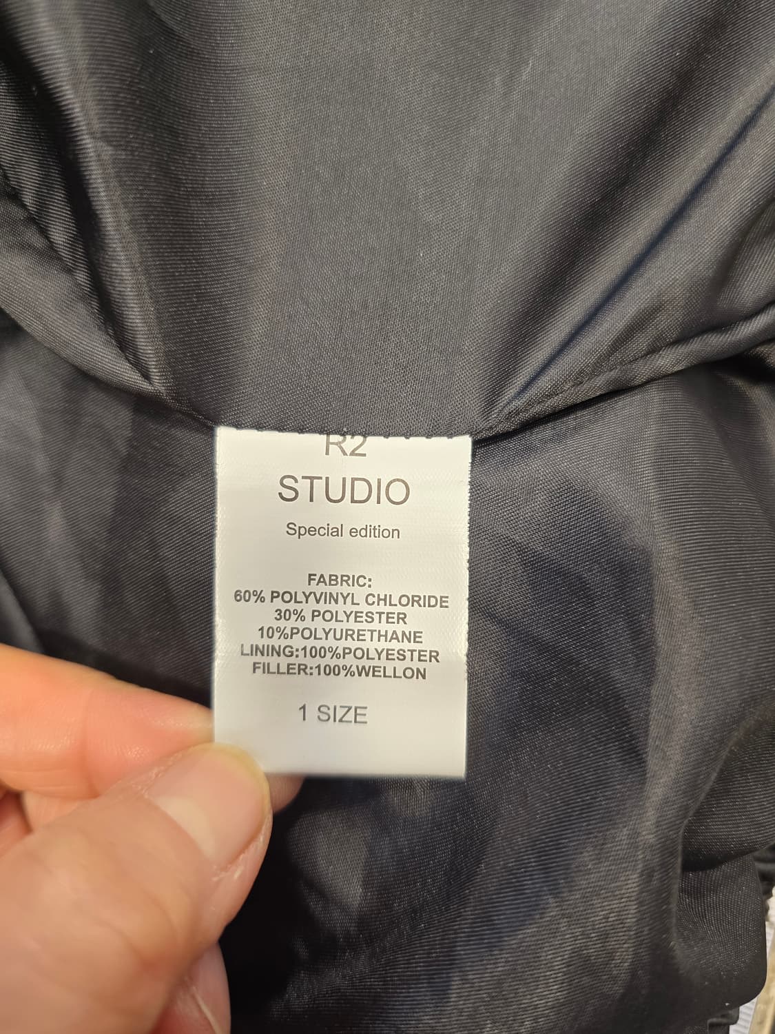 R2 스튜디오 레더 패딩 점퍼 블랙 100~105 상품이미지9