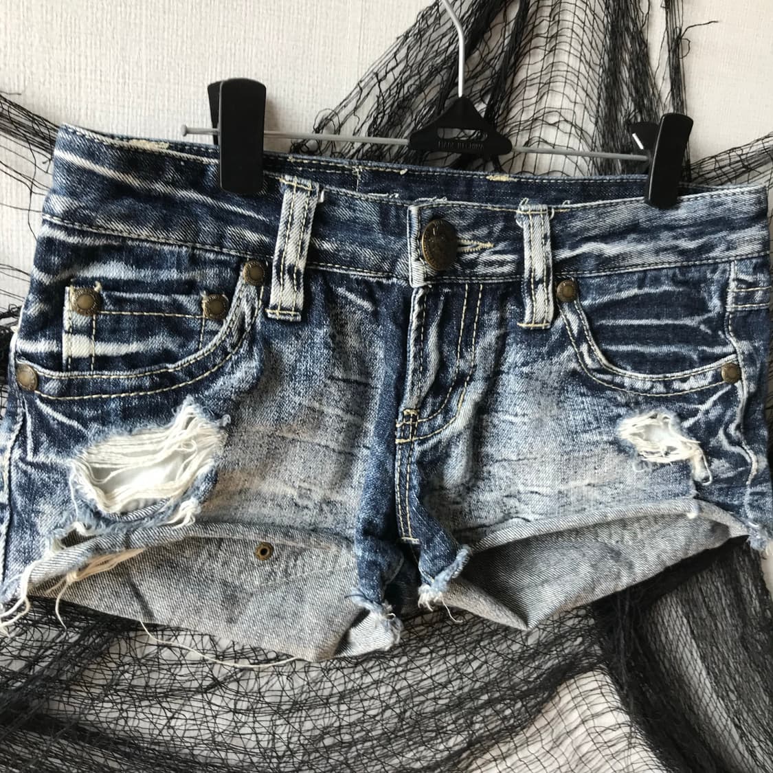 00s mood studs detailed denim shorts  상품이미지3