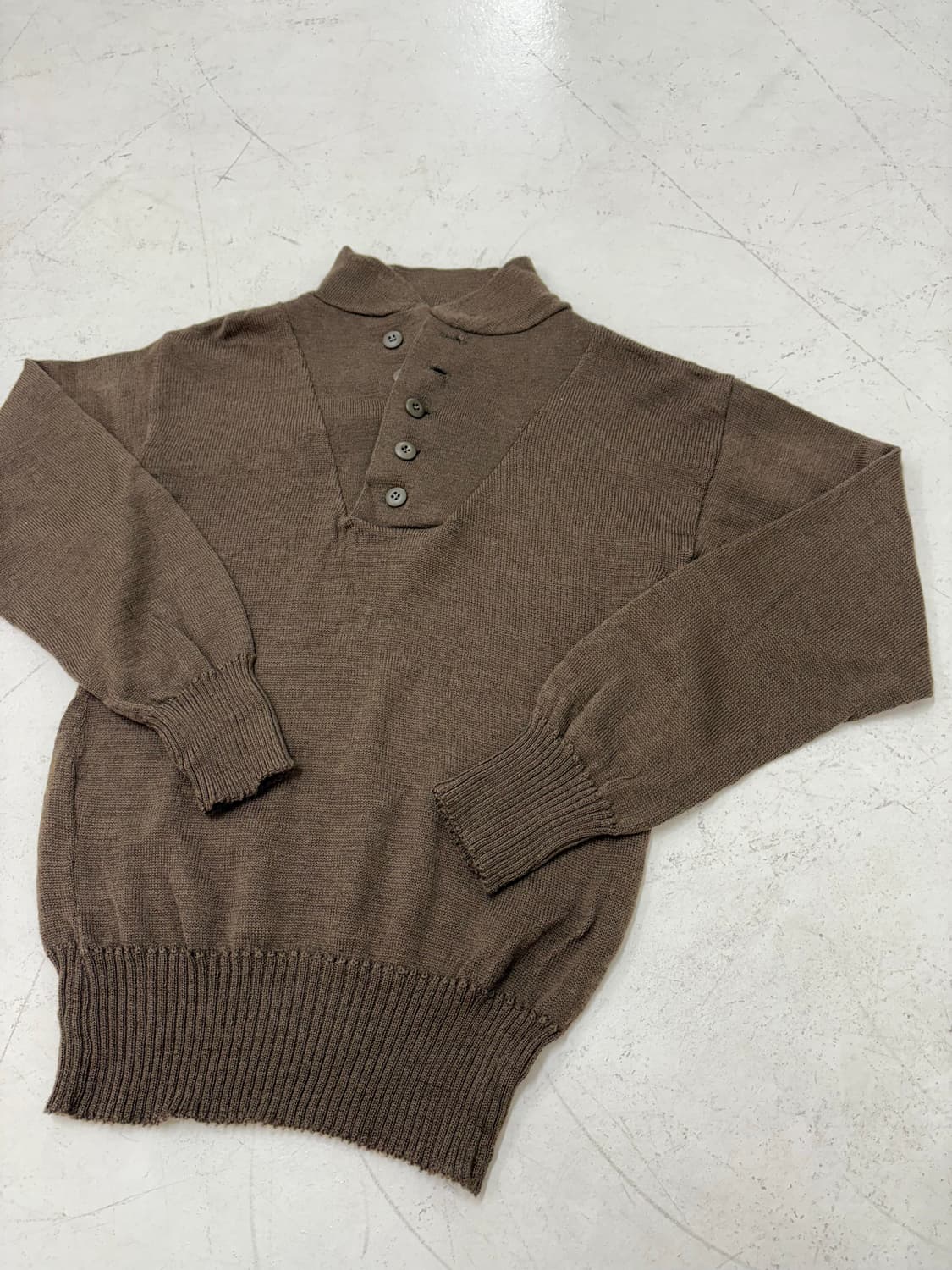 80‘s US Army 5 Button Wool Sweater 상품이미지7