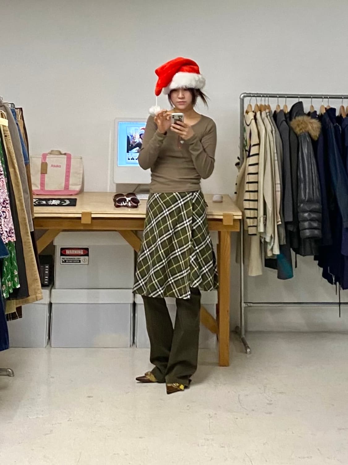 BURBERRY belted 랩스커트 상품이미지1