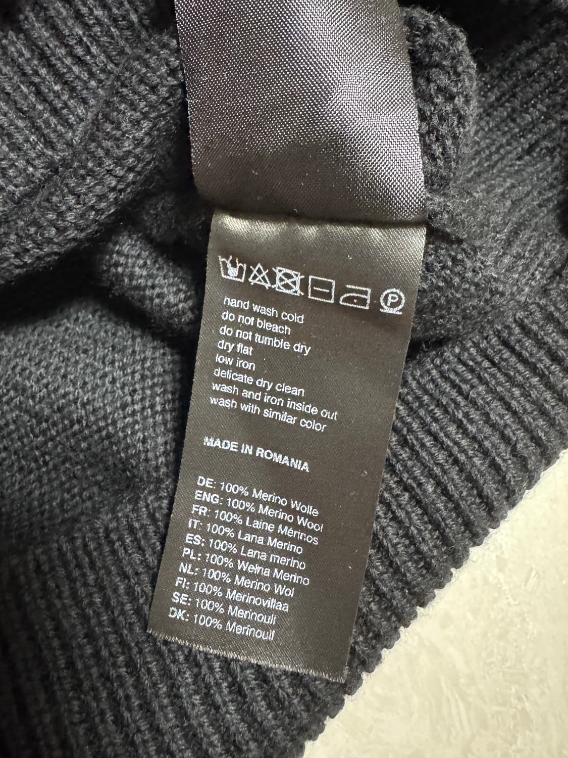 032C 셀피 스웨터 블랙/화이트 (M) 상품이미지6