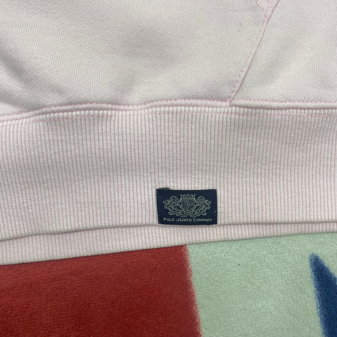 폴로진스 핑크 후드티 실측L  상품이미지5