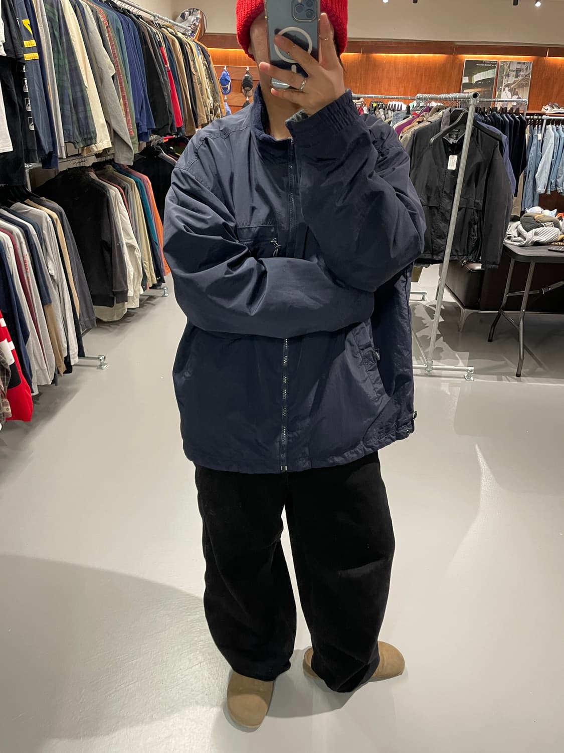 빈티지 플리스 리버시블 자켓 상품이미지1