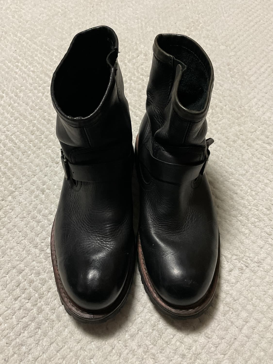 패스파인더 웨스턴 무드 레더 엔지니어 부츠 블랙 상품이미지5