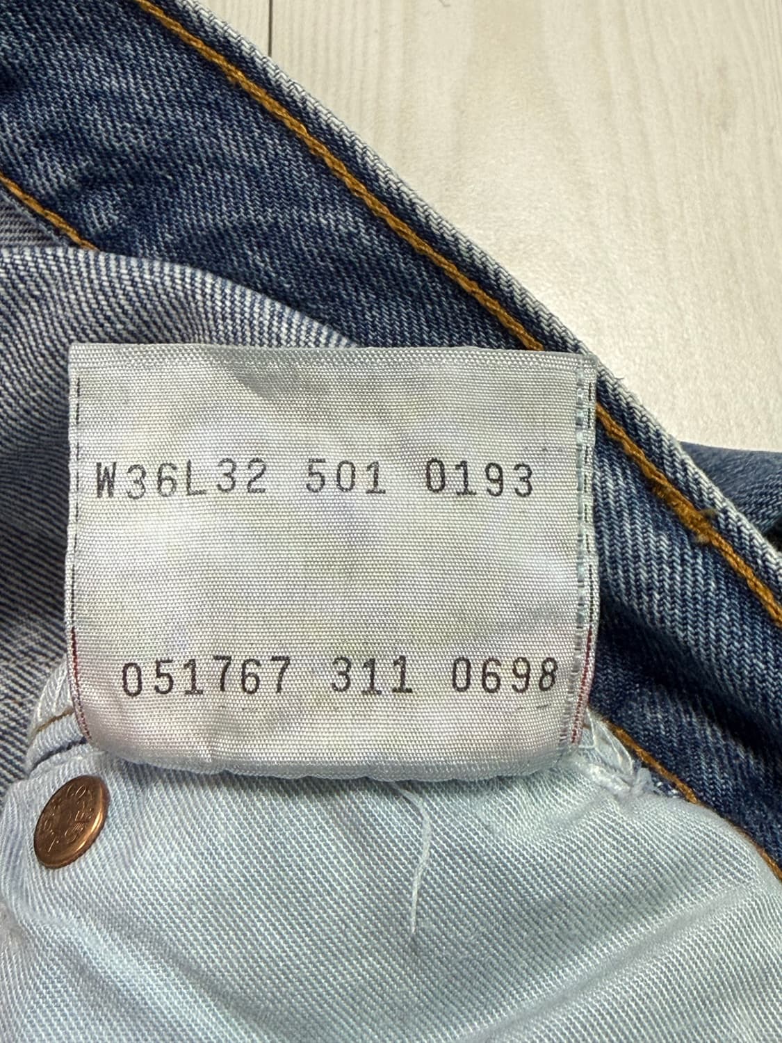 90s 리바이스 501 청바지 36x32 상품이미지7
