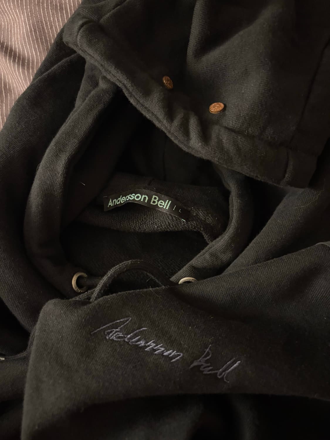 앤더슨벨 랭글런 크롭 후디 L 상품이미지2