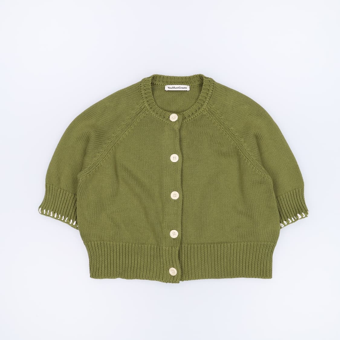 [XS] YMC 25FW 최신형 콰이 니트 가디건 카키그린 3880 상품이미지1