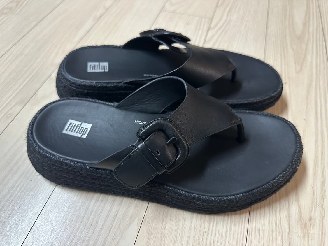 핏플랍 여성 블랙 플랫폼 샌들 245 상품이미지3