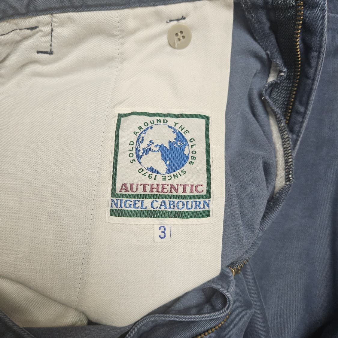 [무료배송, 새제품] 나이젤카본 투턱 코튼 팬츠 / 네이비 /L사이즈 상품이미지4