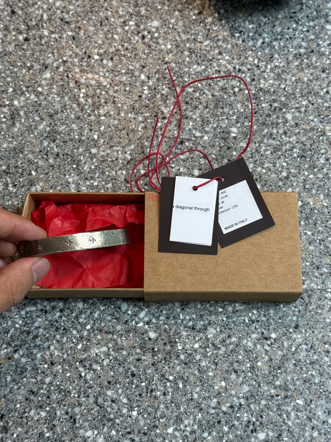 cross carved silver bracelet 상품이미지3