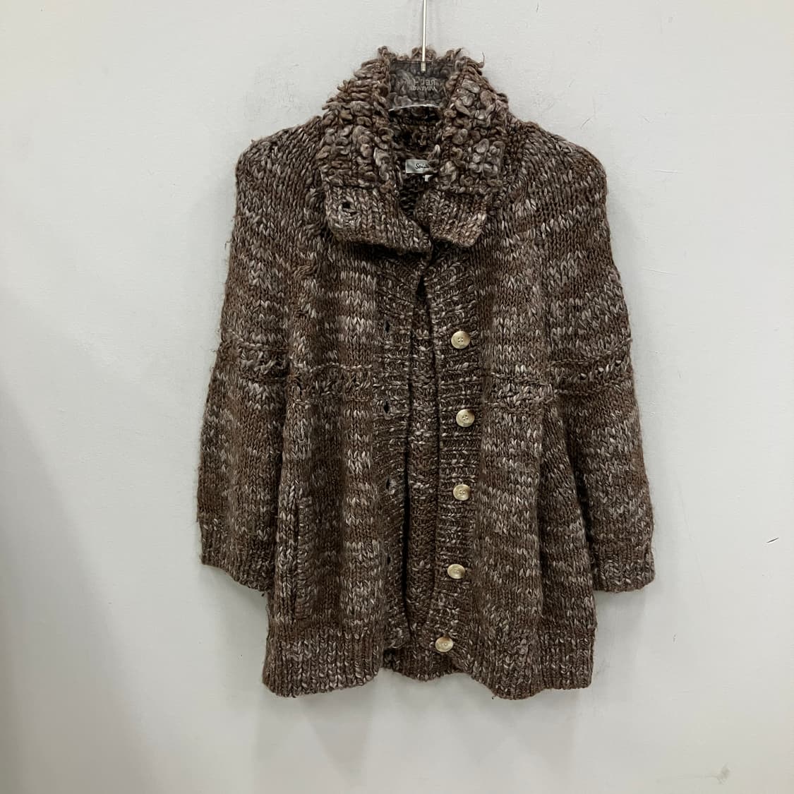 빈티지 모리 페어리 브라운 카라 가디건 상품이미지1