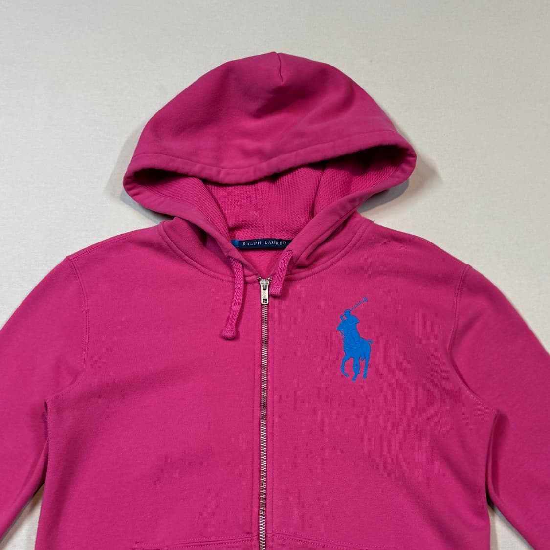 S) 폴로 랄프로렌 빅포니 핑크 후드집업 상품이미지3