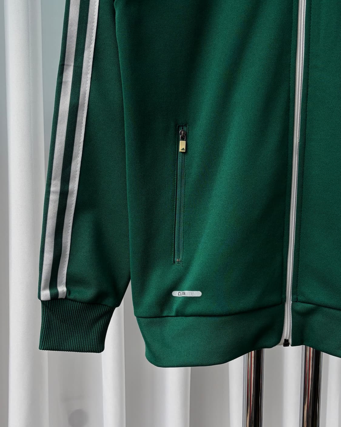 [S]아디다스 그린 초흰 삼선 트랙탑 져지 상품이미지5