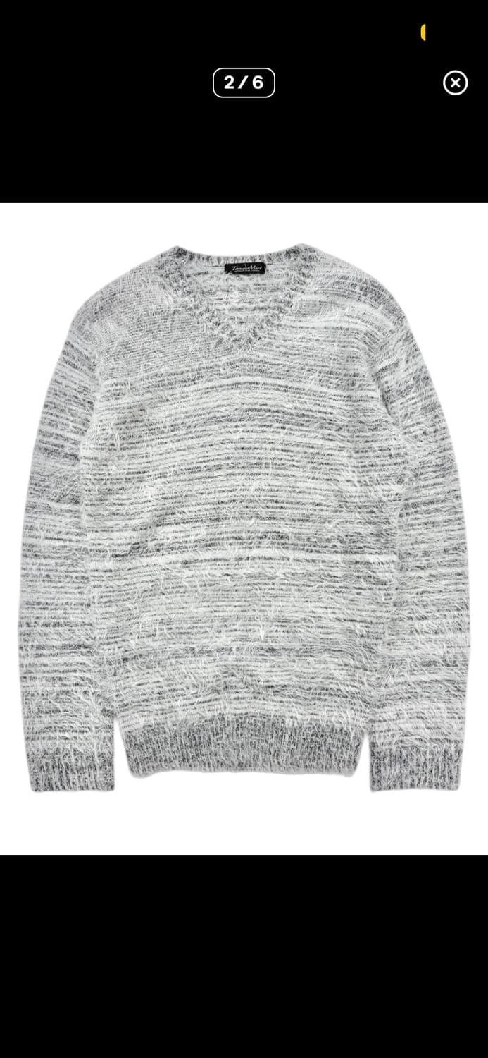 (유일매물) (급처) 토네이도 마트 그레이 니트 tornado mart 상품이미지1