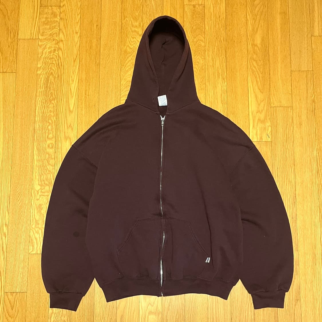 [XL] 00s 빈티지 러셀 후드집업 브라운 상품이미지1