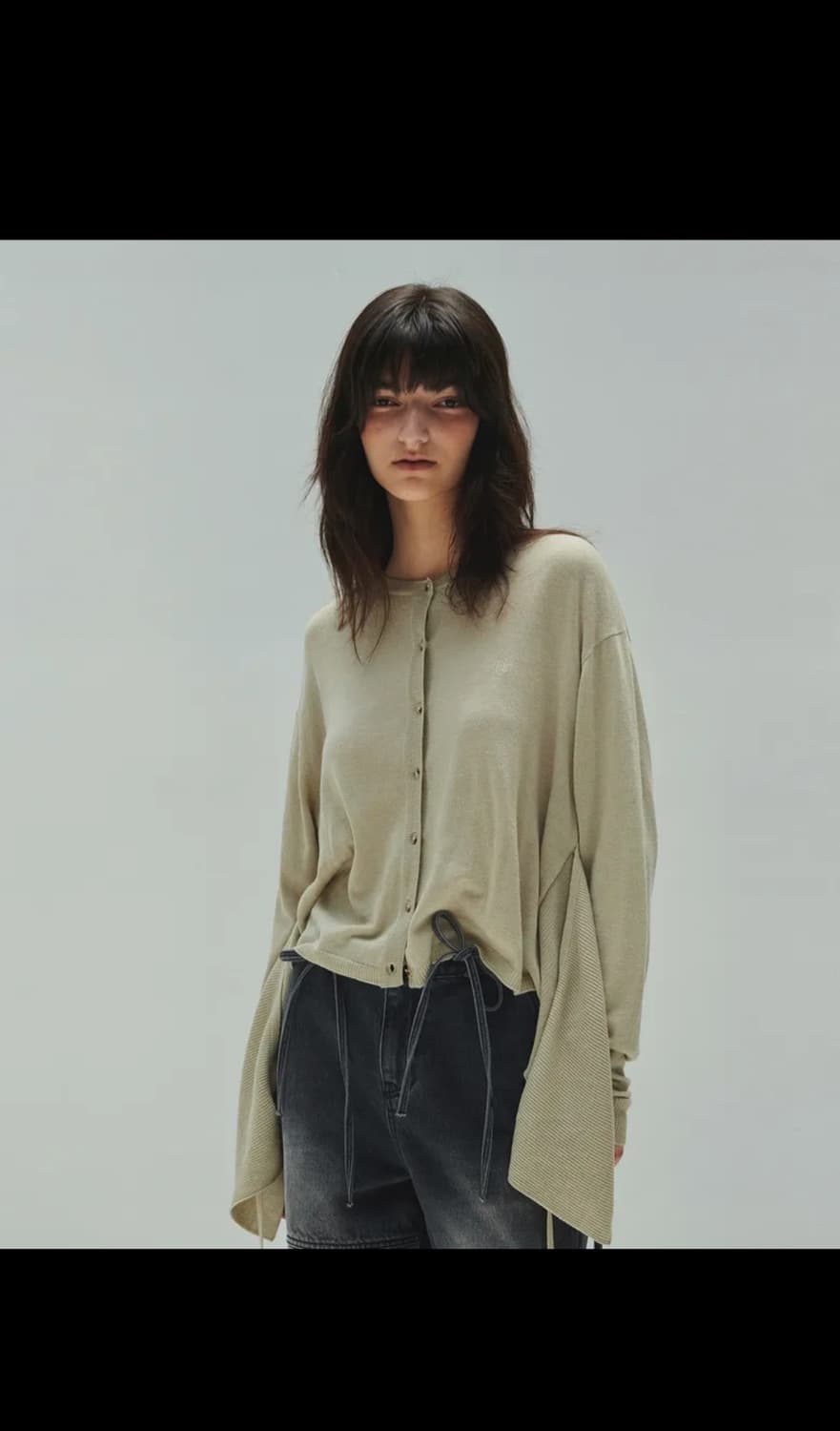 랩 버튼 가디건 상품이미지3
