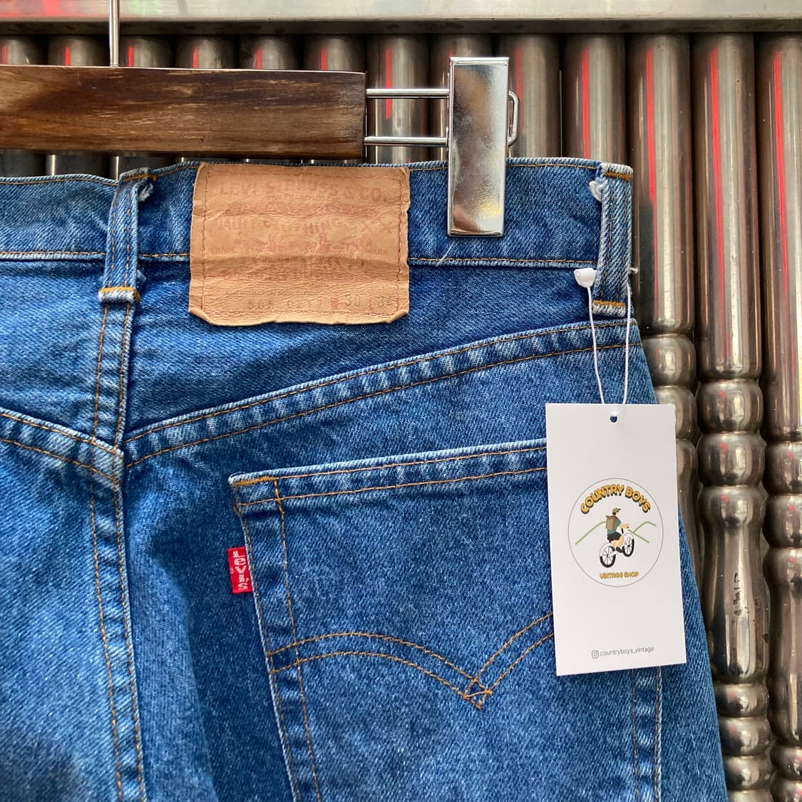 80s USA 빈티지 리바이스 505 데님 팬츠 청바지 상품이미지3