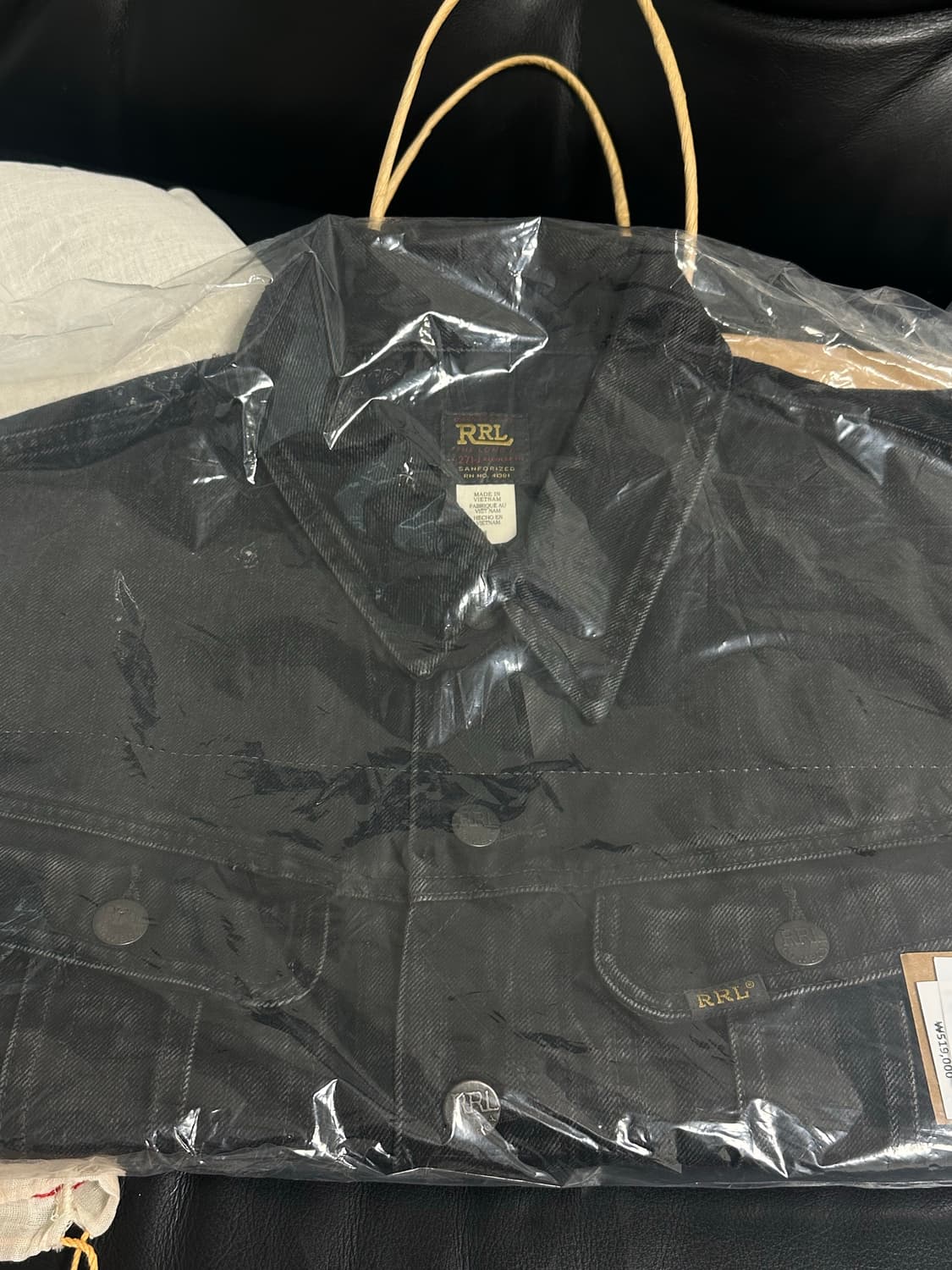  더블알엘 lot 271 흑청 L 새제품 판매합니다. 상품이미지1