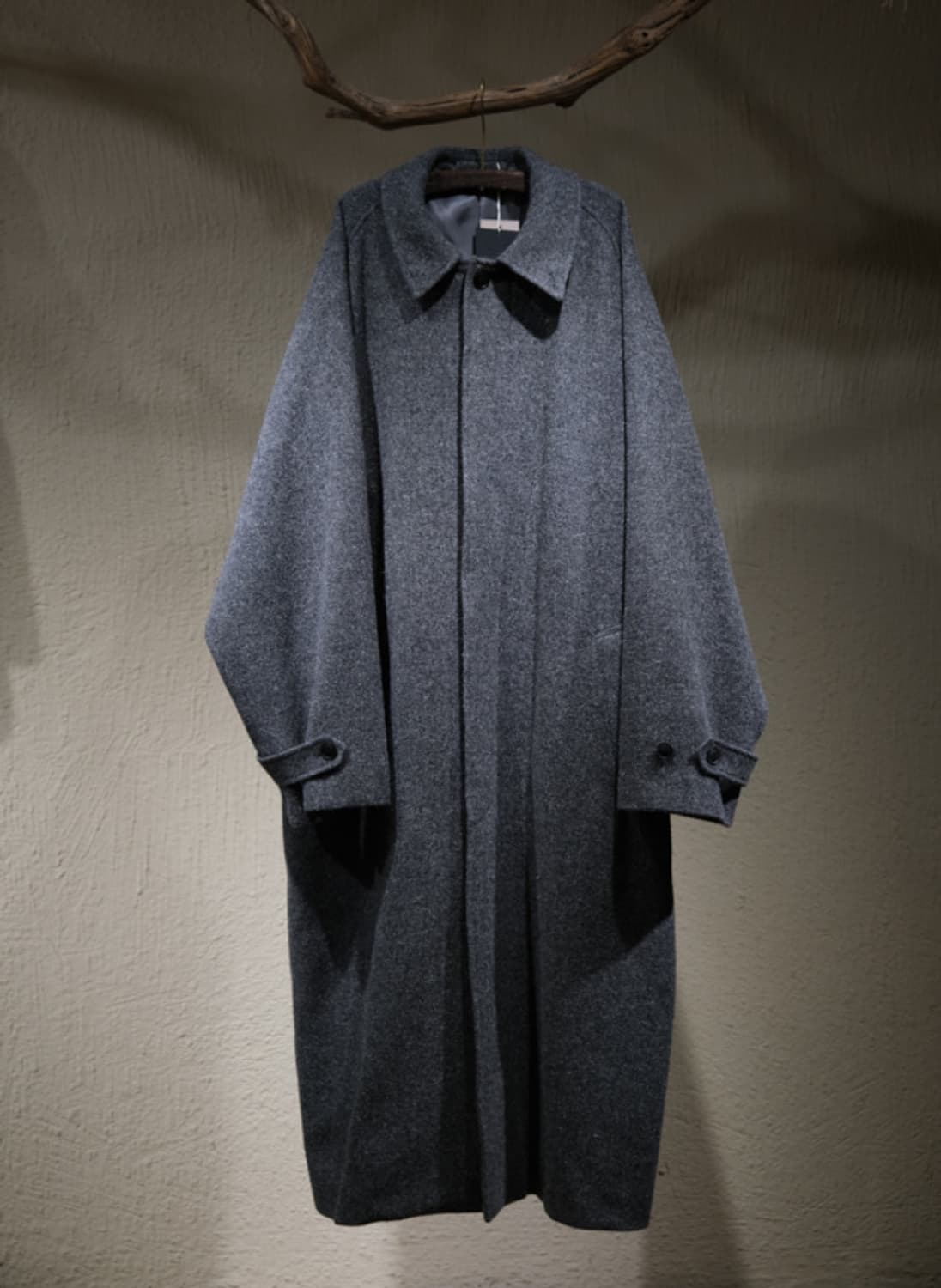 [M] 25aw 요코사카모토 캠프 멜튼 발마칸 코트 차콜 상품이미지1
