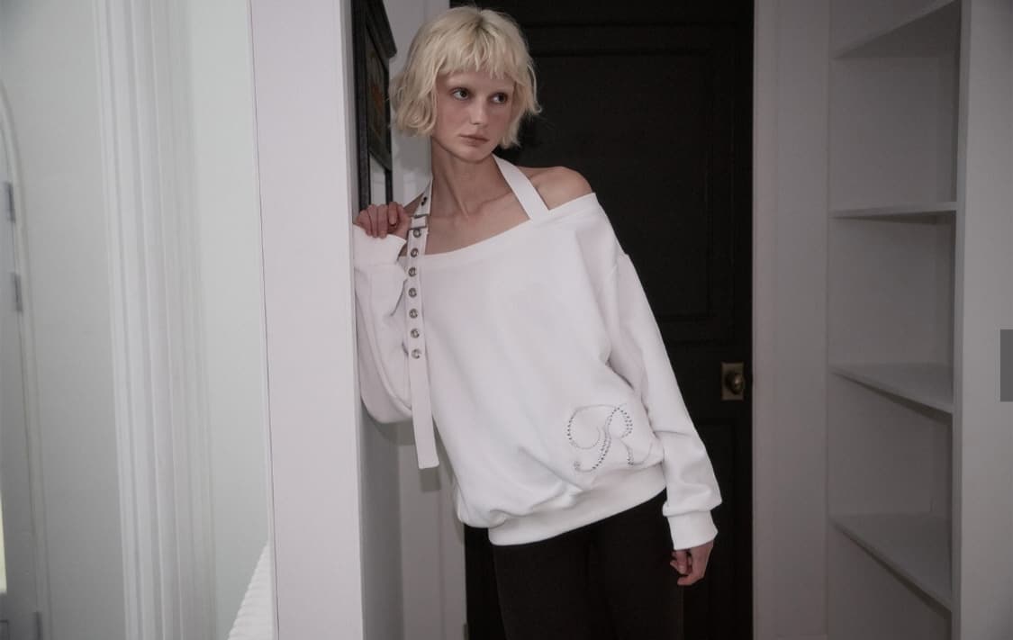 로제프란츠 오프숄더맨투맨 EyeletStrap OpenSweatshirt 상품이미지1