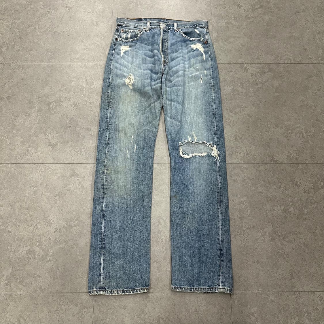 32 리바이스 501 남자 디스트로이드 워싱 데님 청바지 상품이미지2