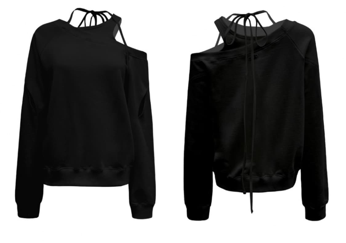 나체 SLIT LAYERED SWEAT SHIRT 상품이미지3
