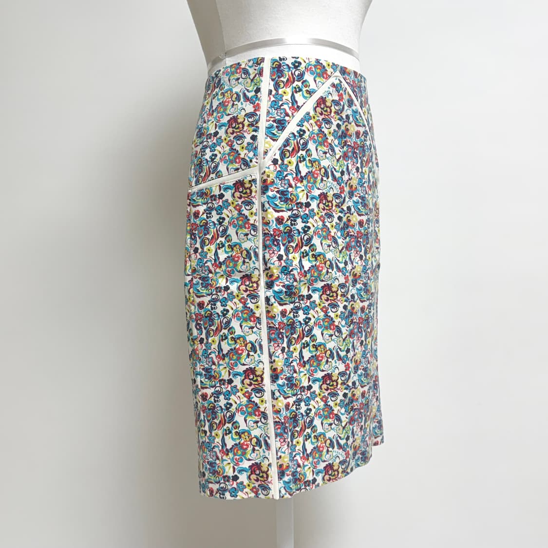 지아니 베르사체 플라워패턴 미디 스커트 42 상품이미지2