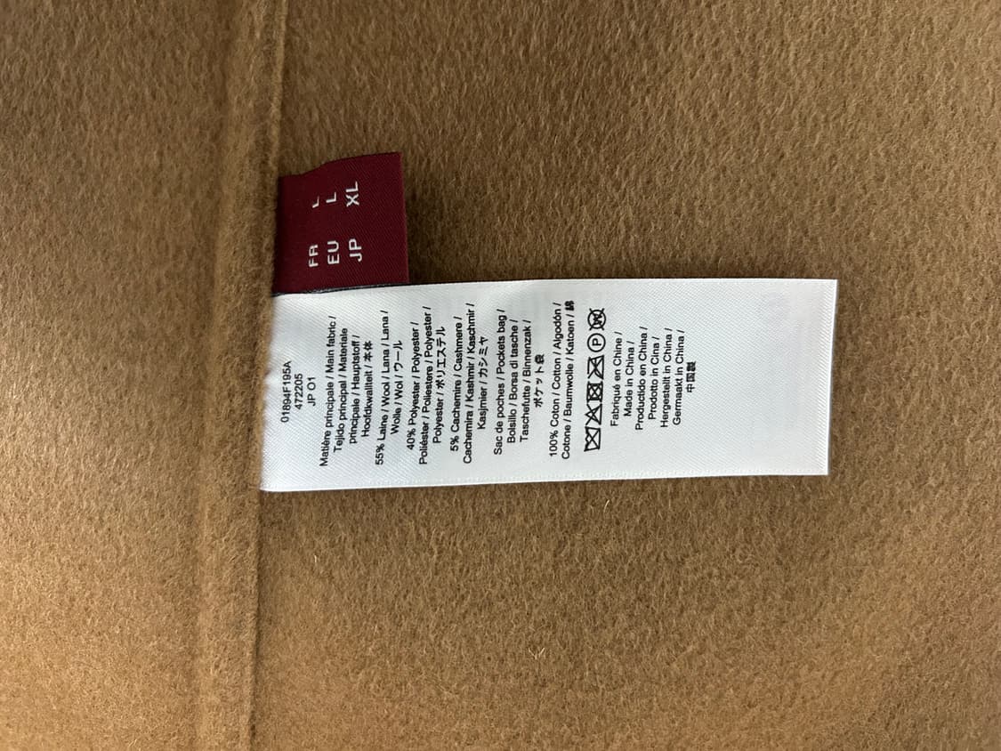 유니클로 X 꼼뜨와데꼬또니에 울코트 L 사이즈 상품이미지4