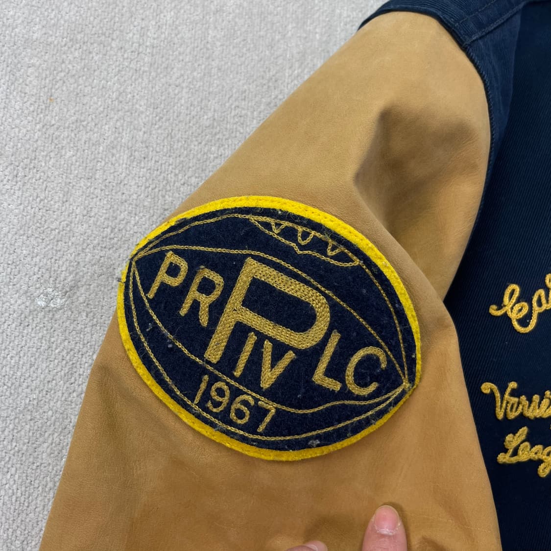 100 폴로 랄프로렌 데이비슨 풋볼 바시티 자켓 상품이미지7