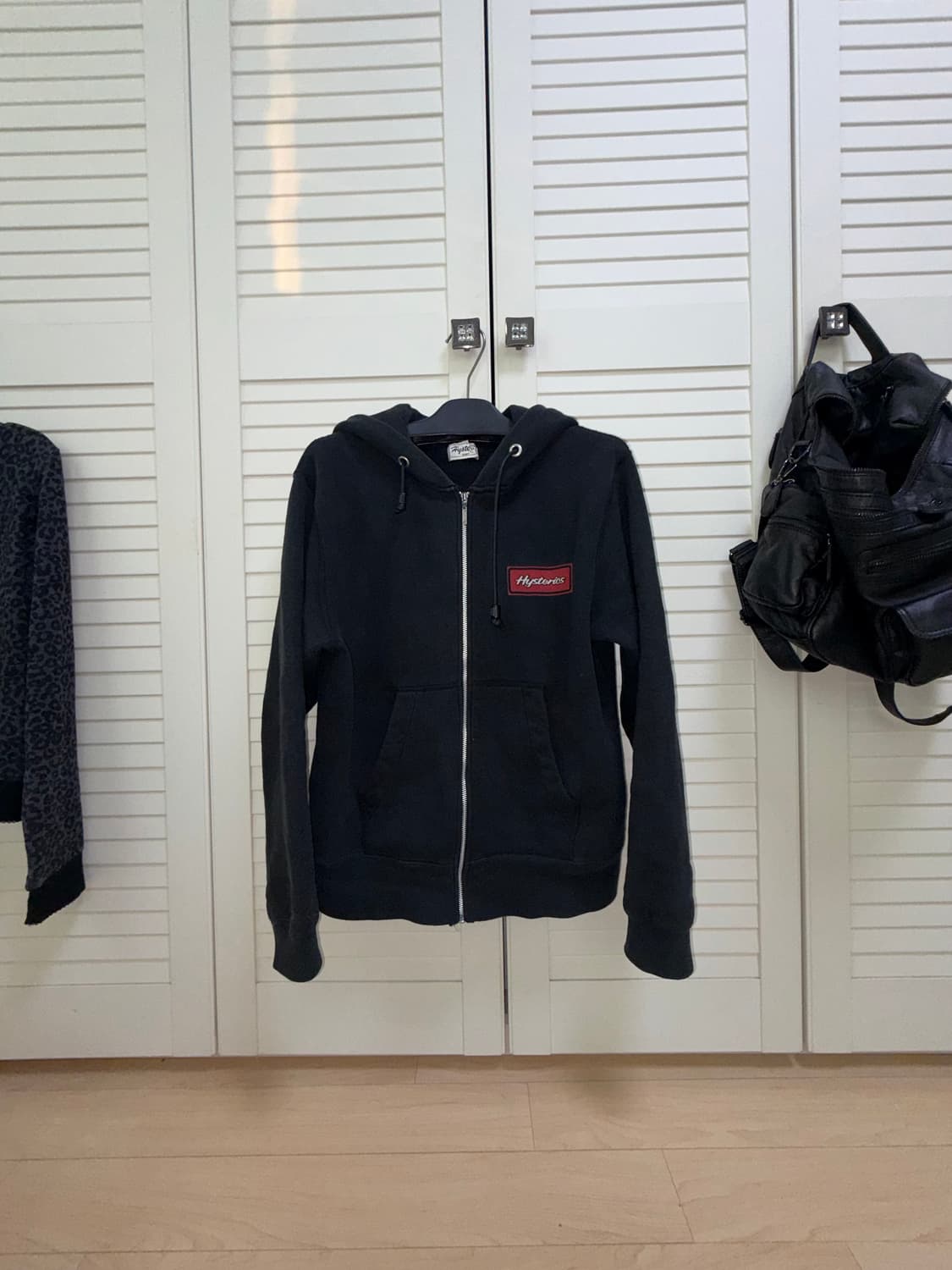 히스테릭 글래머 히글 빈티지 블랙 후드 집업 상품이미지1