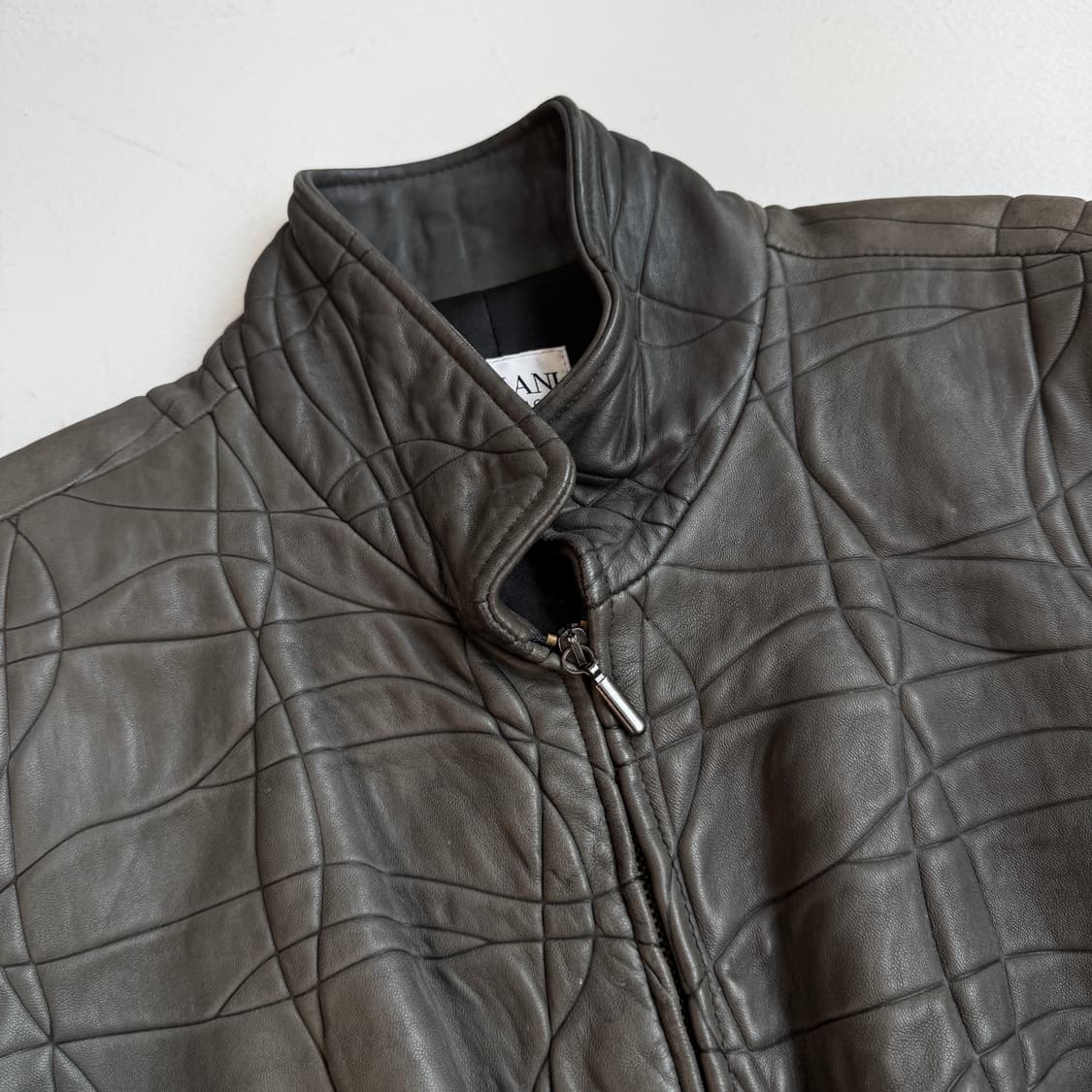 아르마니 꼴레지오니 리얼레더 양가죽 락 시크 가죽자켓 상품이미지4