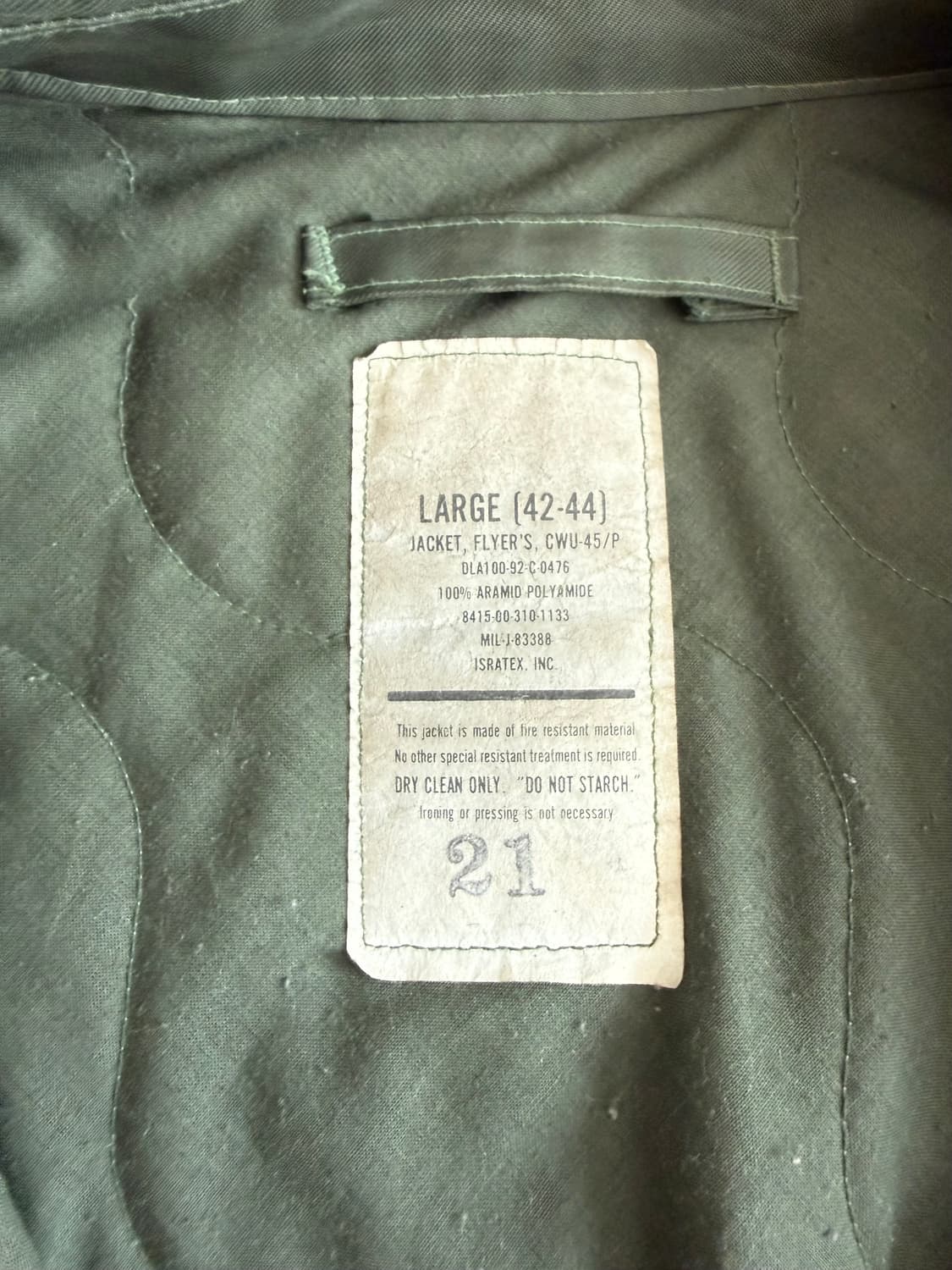 90s Cwu-45p 아라미드 자켓 상품이미지3