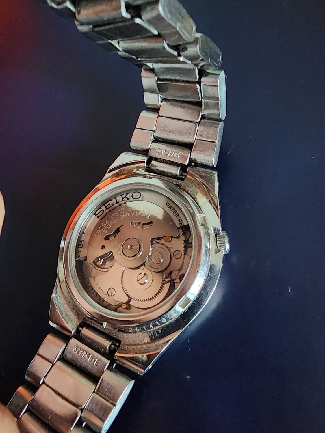 빈티지 세이코5 오토매틱 시계 메탈 상품이미지3