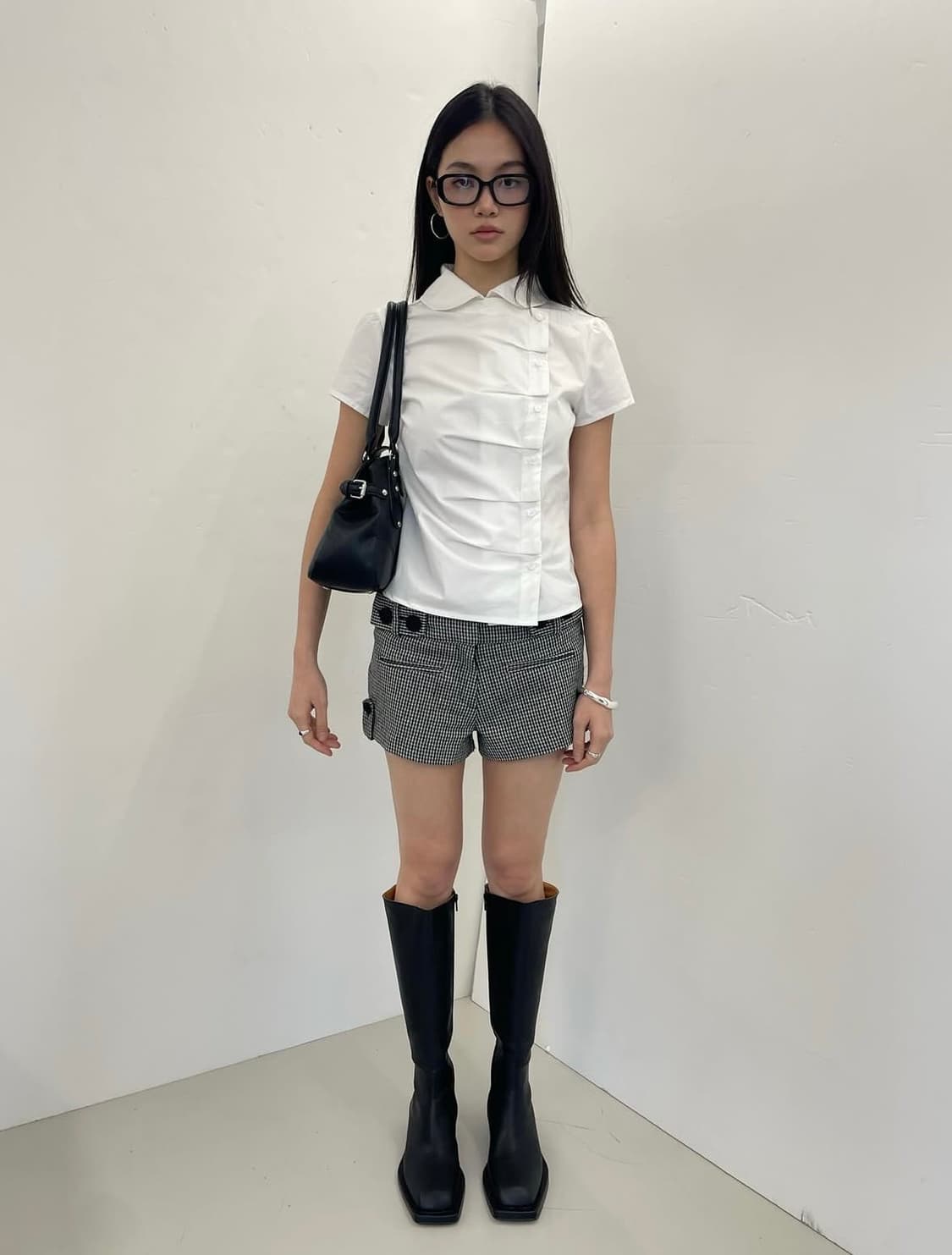 디망쉬 Pleated Blouse(White) 상품이미지4