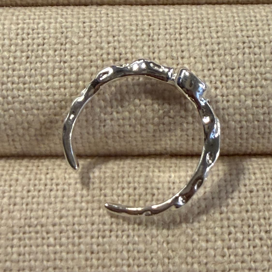 새상품 여성 오픈링 중앙큐빅 반지 은반지 실버링 상품이미지6