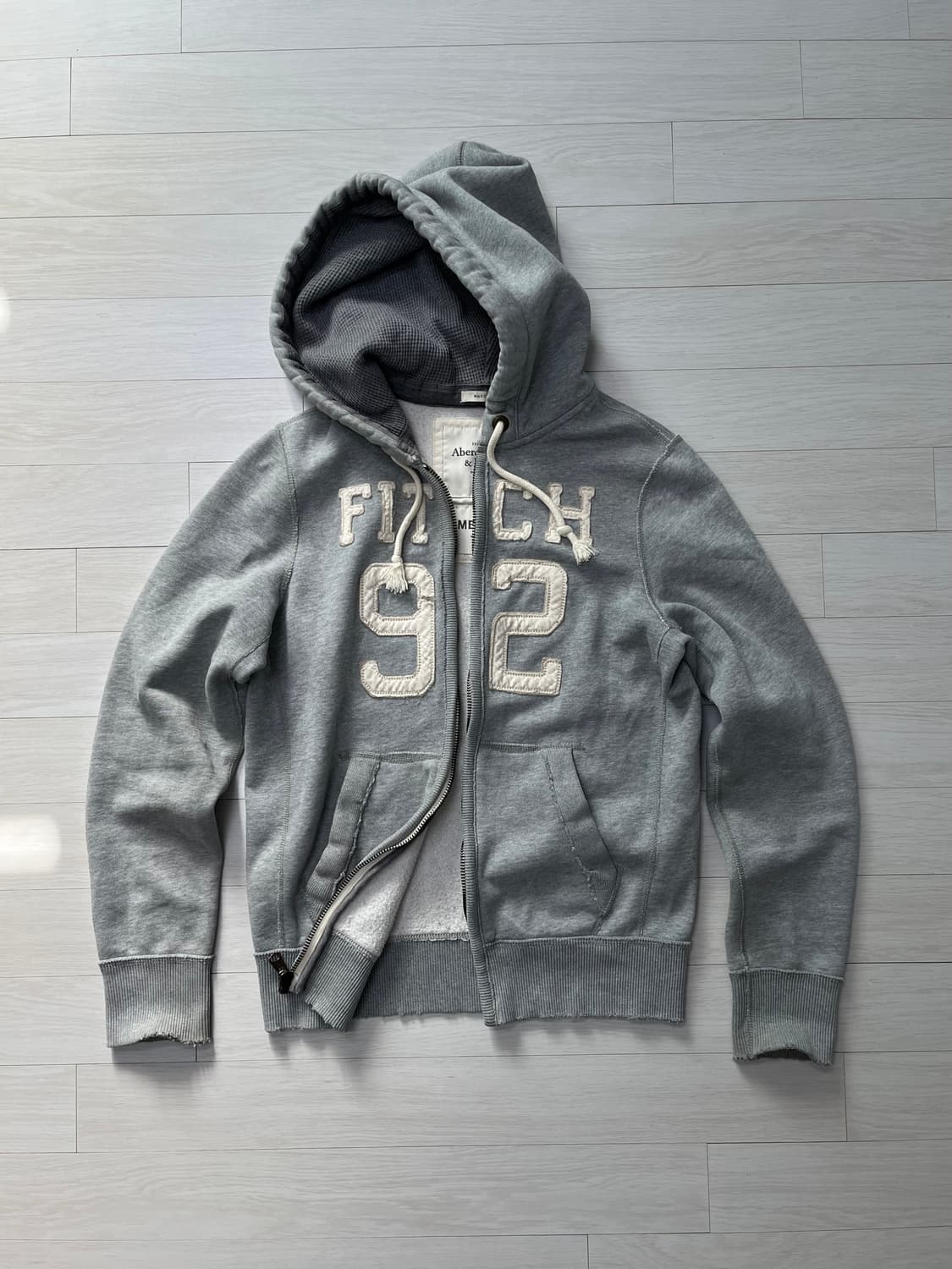 아베크롬비 후드집업 피치 92 그레이 M 상품이미지2