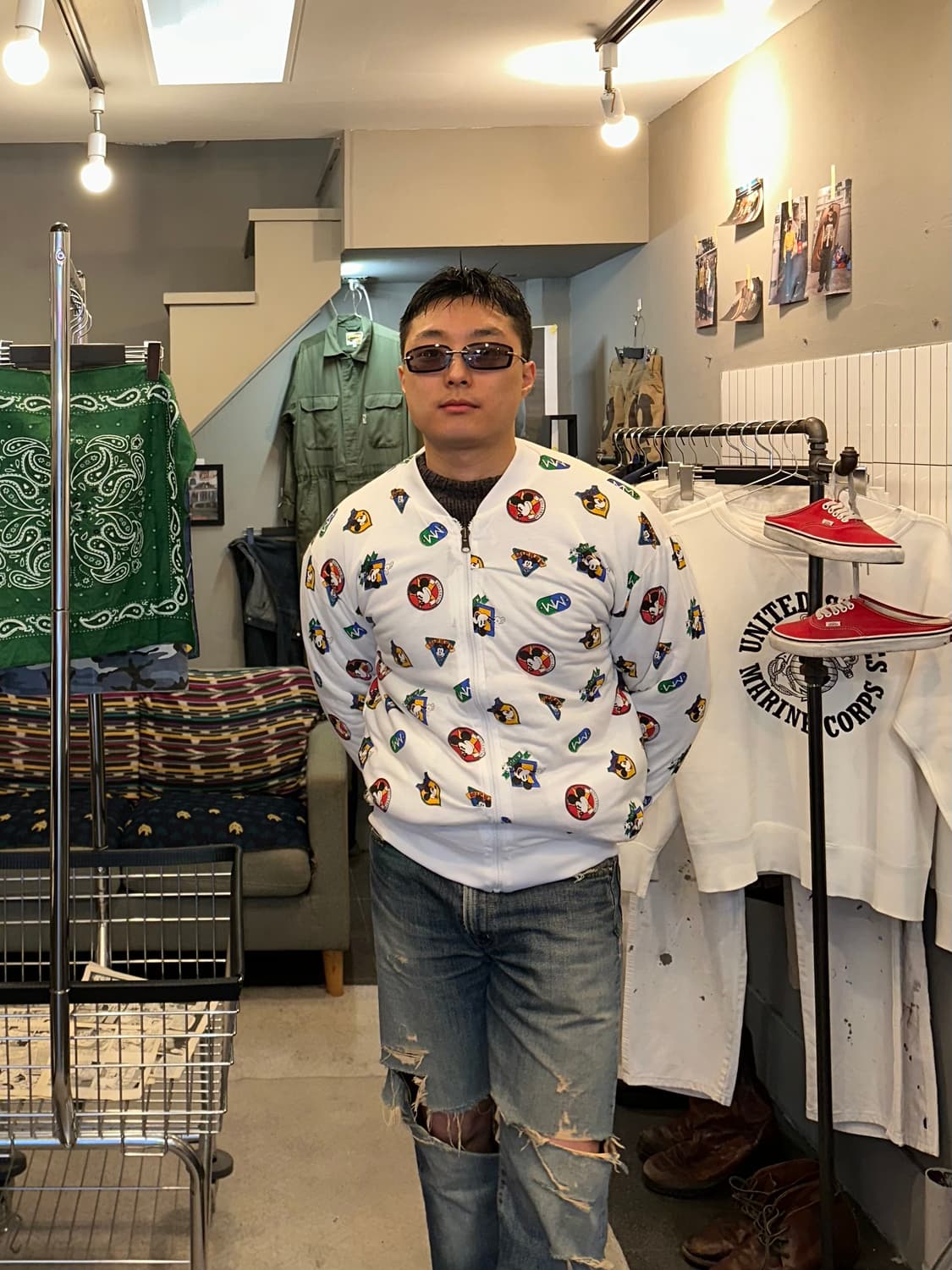 90’s Disney Mickey reversible jacket 상품이미지3