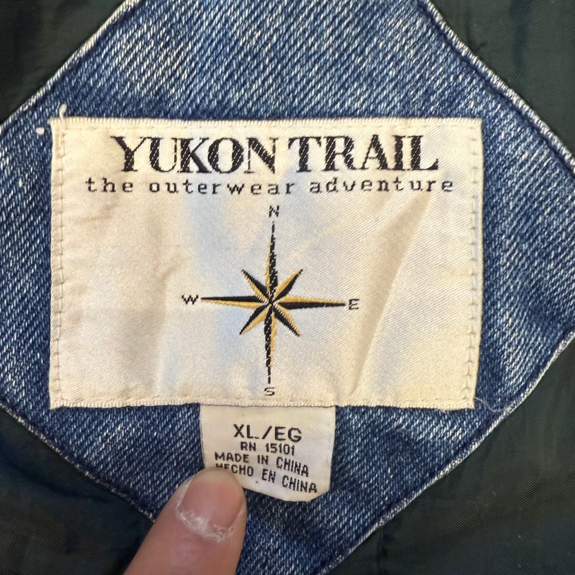 빈티지 배색 이선 데님 바시티 상품이미지5