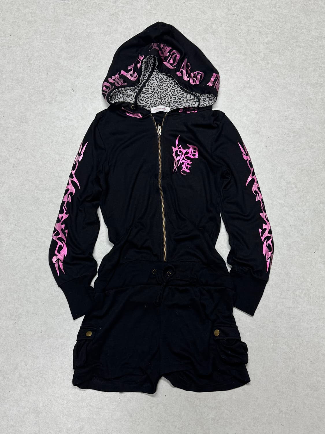갸루펑크 후드집업 점프수트 숏츠  상품이미지1