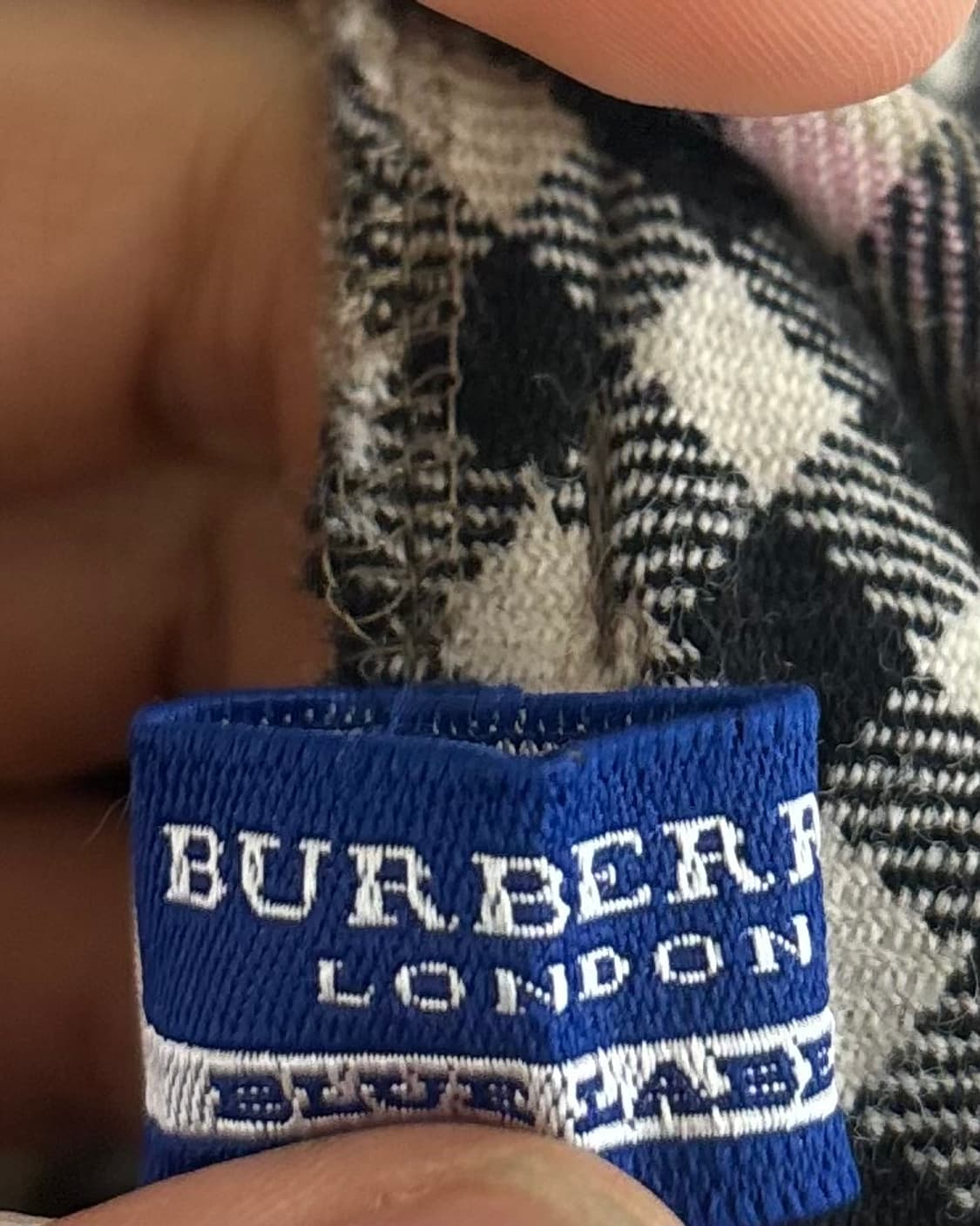 버버리 블루 라벨 울 체크 슬리브리스 원피스 상품이미지7