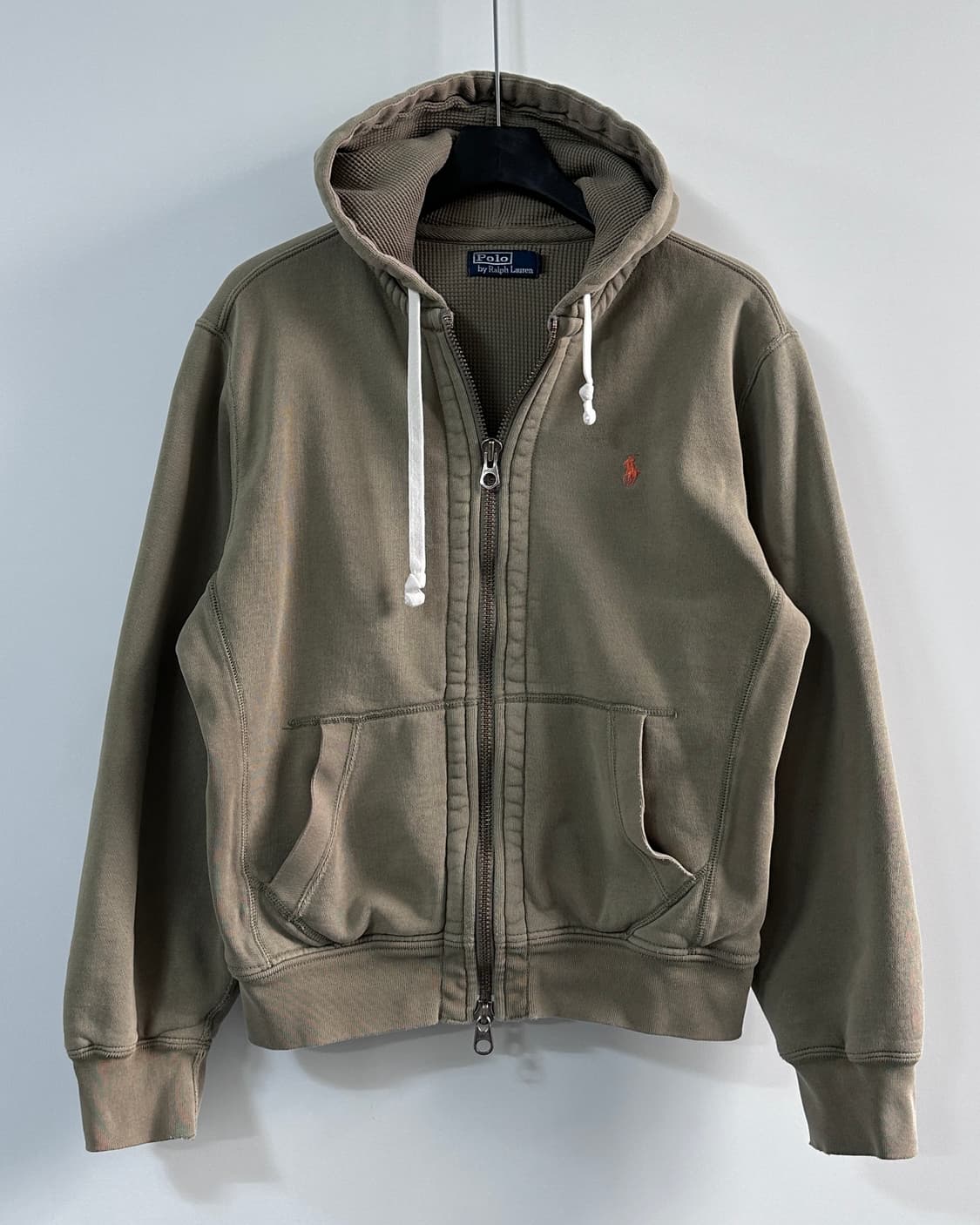 폴로 카키 써멀 후드 집업 (va.120) 상품이미지1