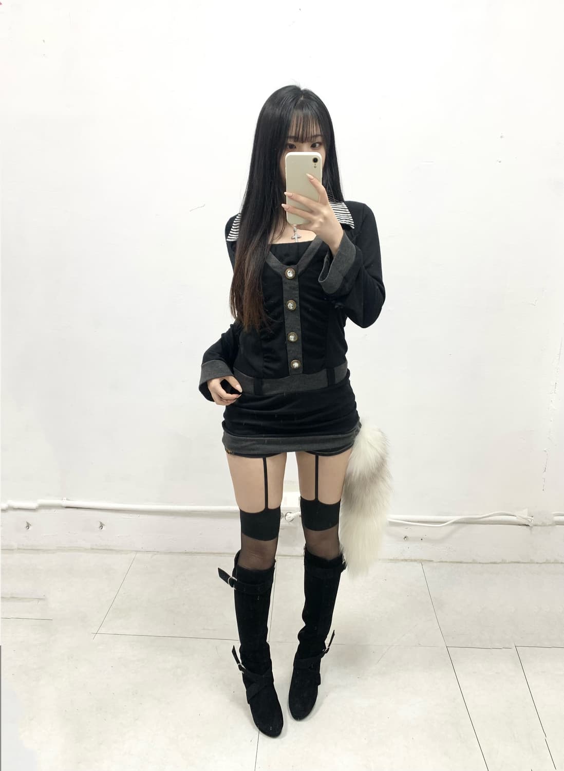 [PICISCASE] 오네갸루 셔링 pk 롱슬리브 상품이미지2