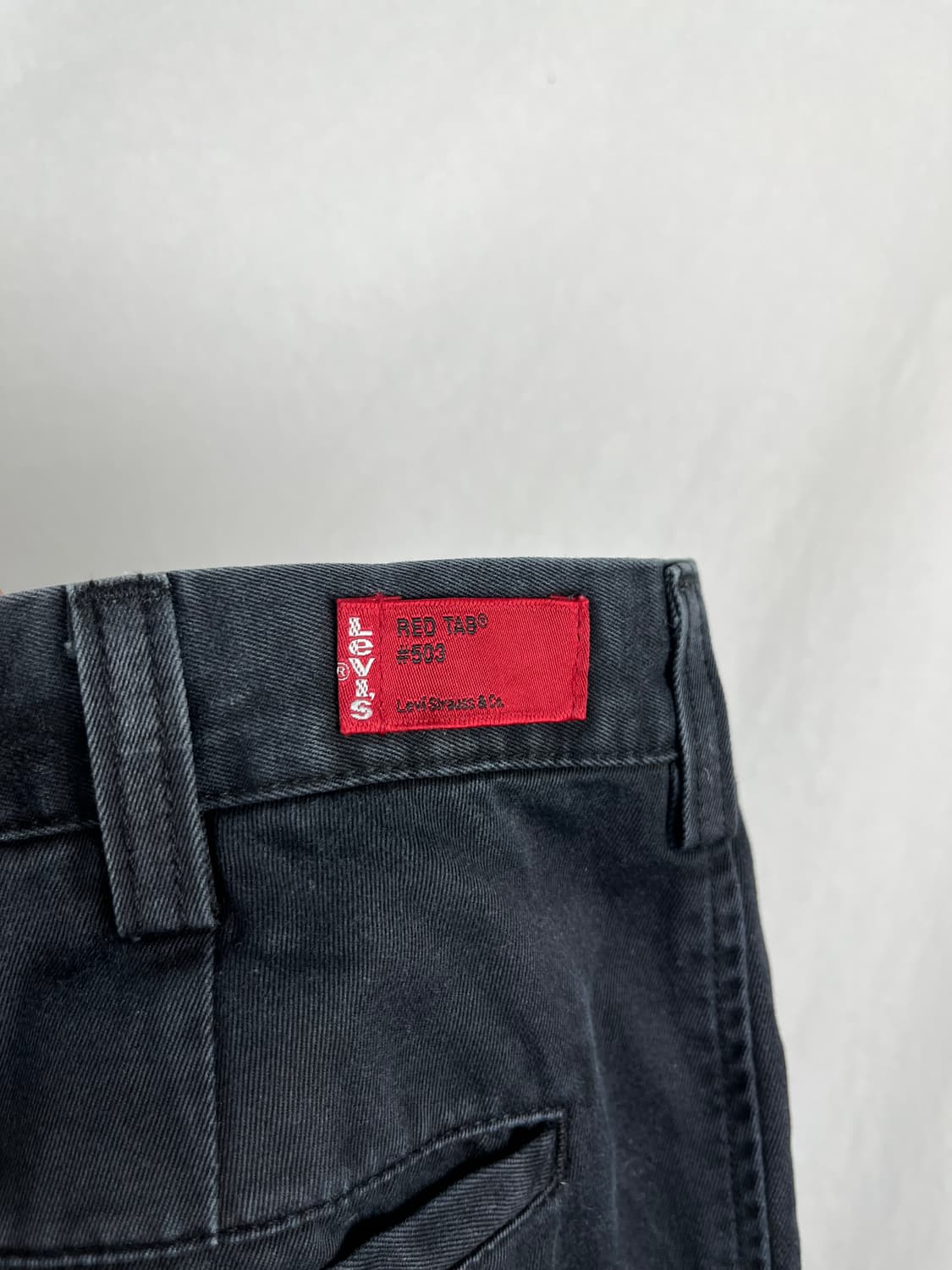 Levi's 블랙 코튼 팬츠 상품이미지4