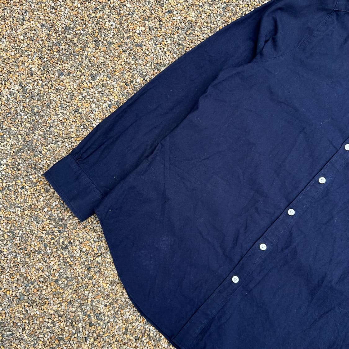 브룩스 브라더스 옥스퍼드 솔리드 네이비 셔츠 상품이미지3