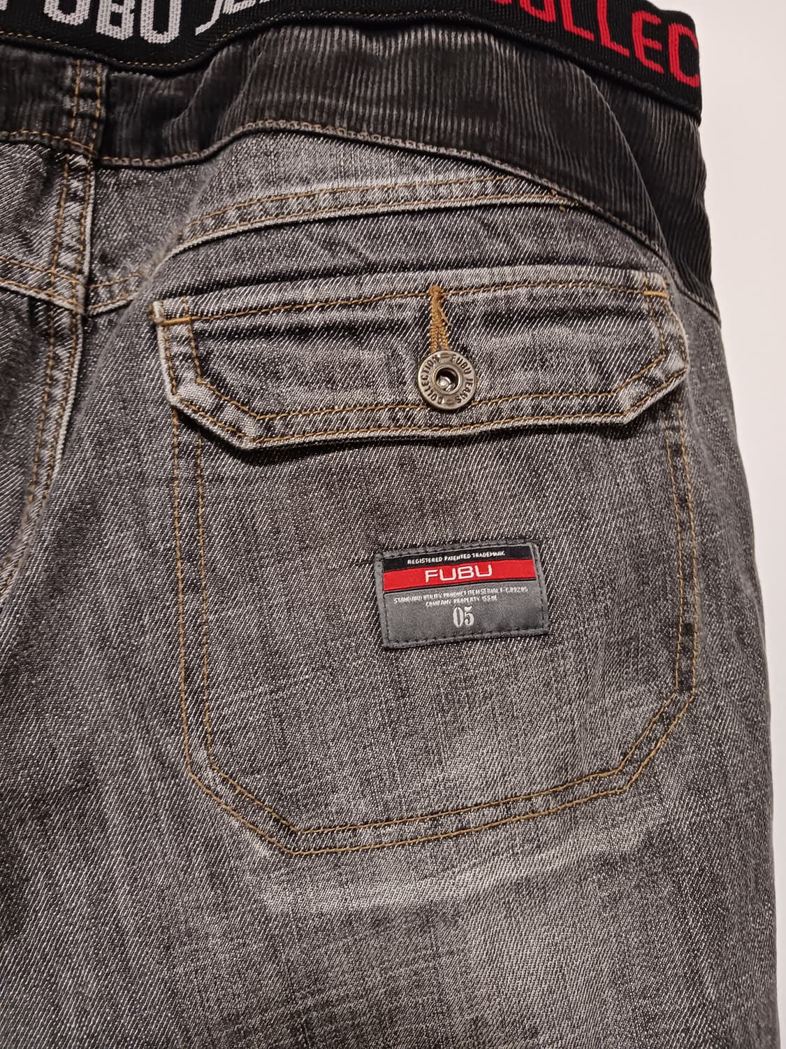 Fubu 뒷밴딩 데님 조거팬츠 상품이미지4